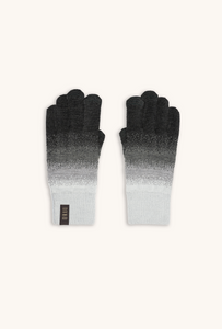 Pair of YUKI women's wool touchscreen gloves in Midnight Gray